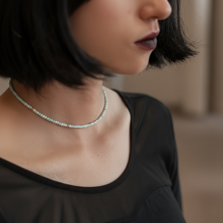 Amazonite Bead Necklace - 2-3mm from Stonebridge Imports