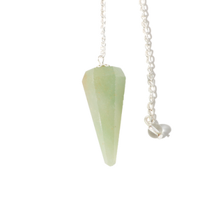 Green Aventurine Pendulum 6 Facets & Bead    from Stonebridge Imports