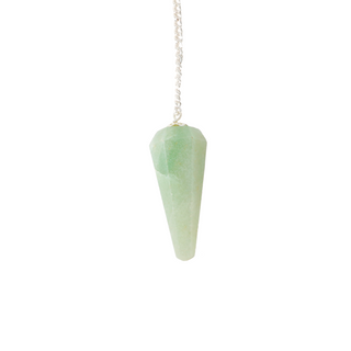 Green Aventurine Pendulum 6 Facets & Bead    from Stonebridge Imports