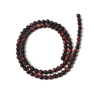 Red Tiger's Eye Bead Strand