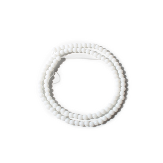 White Jade Bead Strand 15" - 4mm from Stonebridge Imports