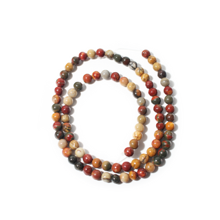 Picasso Jasper Bead Strand 15" - 4mm from Stonebridge Imports