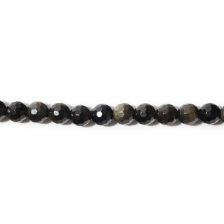 Gold Sheen Obsidian Bead Strand