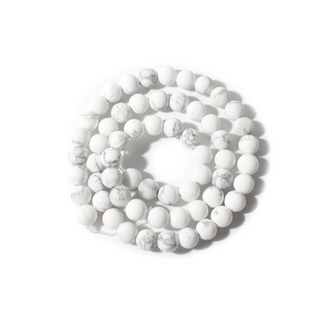 Howlite Bead Strand 15" - 6mm Matte from Stonebridge Imports