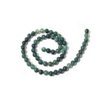 Moss Agate Bead Strand