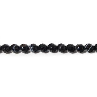 Banded Black Onyx Bead Strand from Stonebridge Imports