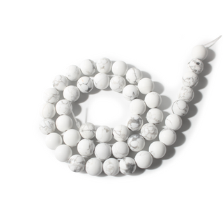 Howlite Bead Strand 15" - 8mm Matte from Stonebridge Imports