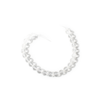 Clear Quartz Bead Strand 7" - 8mm Faceted from Stonebridge Imports