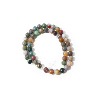 India Agate Bead Strand