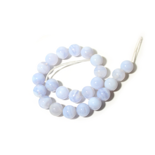 Blue Lace Agate Bead Strand