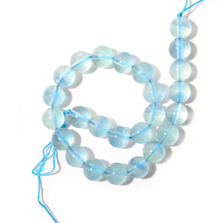 Blue Fluorite Bead Strand