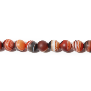 Banded Onyx (Sardonyx) Bead Strand from Stonebridge Imports
