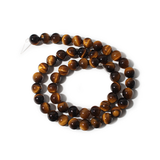 Tiger's Eye E Bead Strand