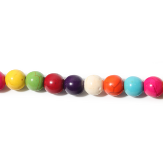 Multi-Colour Howlite Bead Strand (Enhanced) from Stonebridge Imports