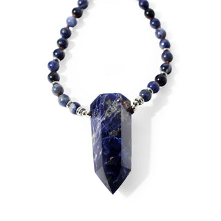 Sodalite Mala w/ Point - 8mm - 80 Beads from Stonebridge Imports