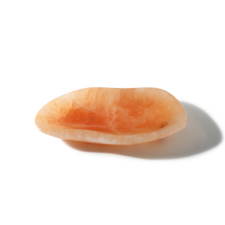 Selenite Bowl Orange - Freeform 10"