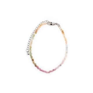 Watermelon Tourmaline Bracelet - 2-3mm