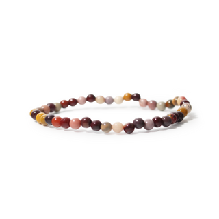 Mookaite Jasper Bead Bracelet 4mm from Stonebridge Imports