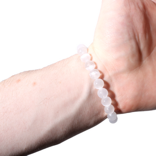 Selenite Round Bracelet - 8mm    from Stonebridge Imports