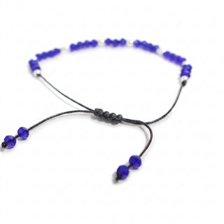 Evil Eye Bracelet with Coloured Beads and Cord - Adjustable from Stonebridge Imports