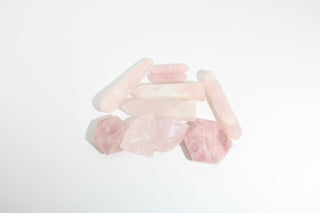 Rose Quartz Rough/Carving OTT Bundle #1 from Stonebridge Imports