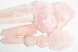 Rose Quartz Rough/Carving OTT Bundle #2 from Stonebridge Imports
