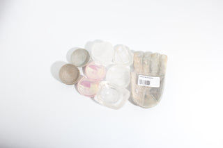 Soapstone, Clear Quartz, Electroplated Rose Quartz Bowl OTT Bundle (Enhanced) from Stonebridge Imports