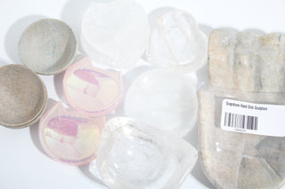 Soapstone, Clear Quartz, Electroplated Rose Quartz Bowl OTT Bundle (Enhanced) from Stonebridge Imports