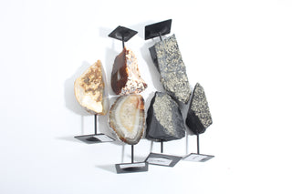 Agate Geode and Pyrite on Basalt on Stands OTT Bundle from Stonebridge Imports