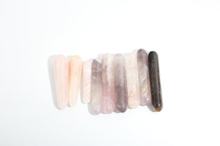 Tiger Eye, Quartz, Amethyst Round Wand OTT Bundle from Stonebridge Imports