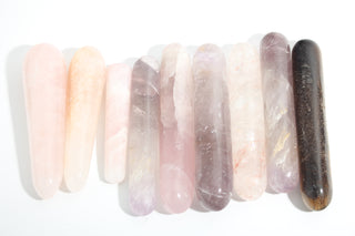 Tiger Eye, Quartz, Amethyst Round Wand OTT Bundle from Stonebridge Imports