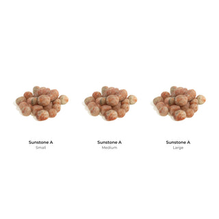 Sunstone A Tumbled Stones - Size Ladder Bundle (S, M, L): Sunstone A, Sunstone A, Sunstone A