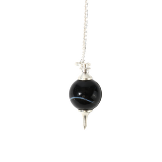 Black Onyx Ball and Point Pendulum - 3 Pack from Stonebridge Imports