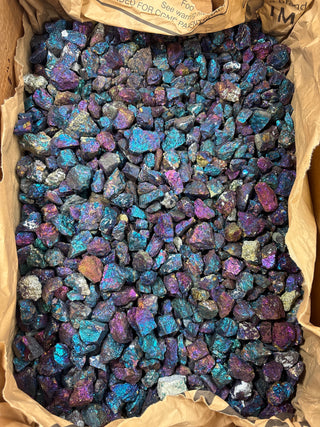 Chalcopyrite Chips - 25kg Box from Stonebridge Imports