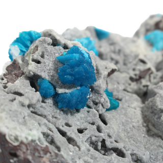Cavansite Cluster on Matrix from India - Unique #6 - 3 1/8"