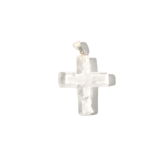 Clear Quartz B Cross Pendant - Pack of 5    from Stonebridge Imports