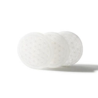 Selenite Charging Plate - Flower - 3 Pack
