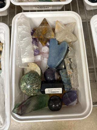 Damaged - Fluorite, Obsidian, Golden Healer Carving OTT Bundle