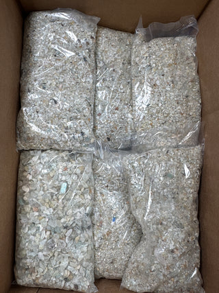 Aquamarine Crushed Chips - Tiny - 10kg Box from Stonebridge Imports