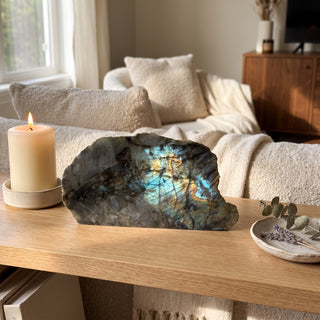 Labradorite Polished Face Cut Base Unique #1 from Stonebridge Imports