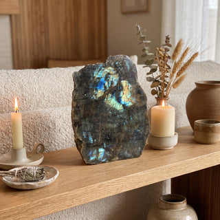 Labradorite Polished Face Cut Base Unique #2 from Stonebridge Imports