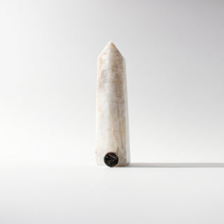 Moonstone Generator Unique #1 - 6", photographed on a clean white background. Stonebridge Imports.
