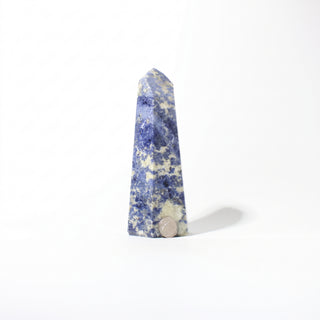 Sodalite Generator Unique #17, alternate angle photographed on a clean white background. Stonebridge Imports.