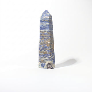 Sodalite Generator Unique #19, alternate angle photographed on a clean white background. Stonebridge Imports.