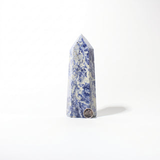 Sodalite Generator Unique #20, alternate angle photographed on a clean white background. Stonebridge Imports.