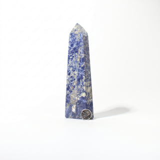 Sodalite Generator Unique #8, alternate angle photographed on a clean white background. Stonebridge Imports.