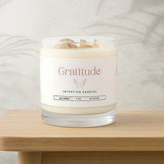 Crystal Intention Candle (Now in Clear Vessel!) from Stonebridge Imports