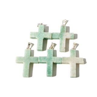 Aventurine B Cross Pendant - Pack of 5    from Stonebridge Imports