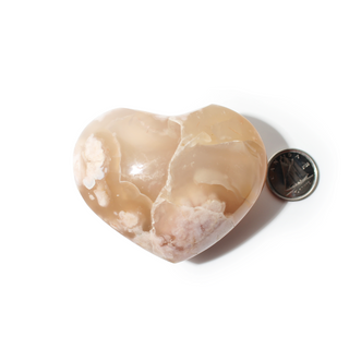 Flower Agate Heart from Stonebridge Imports