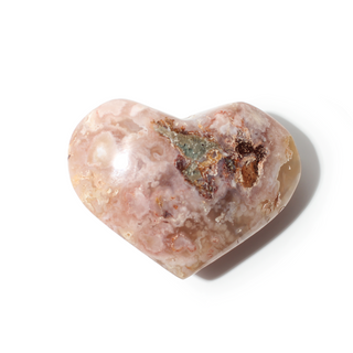 Flower Agate Heart #6 - 2" to 3 1/4" from Stonebridge Imports